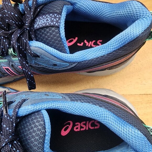 ASICS GEL-Venture 7 Running Shoes 1012A476 Blue/ Pink Womens Sz 8 - Picture 10 of 12